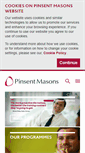 Mobile Screenshot of graduate.pinsentmasons.com