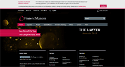 Desktop Screenshot of pinsentmasons.com
