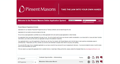 Desktop Screenshot of graduatecareers.pinsentmasons.com