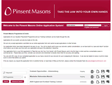 Tablet Screenshot of graduatecareers.pinsentmasons.com
